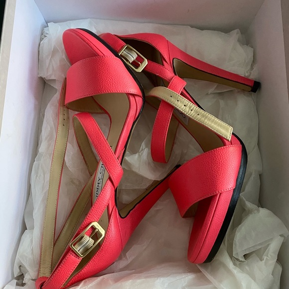 Jimmy Choo hot pink hills